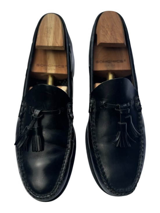 G.H. Bass Weejun Larkin Loafers Classic Black Leather Tassel Loafer Mens 10 A main image 8